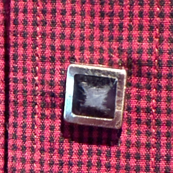 Rough Rider Red Western Style Button-Up Shirt Rodeo - Picture 9 of 10